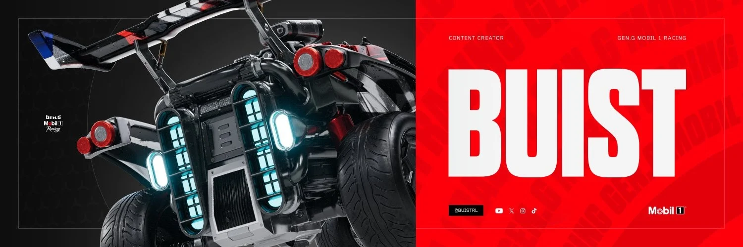 Buist banner: Content creator, Gen.G Mobil 1 Racing